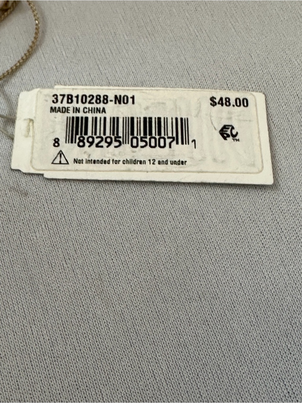 Betsey Johnson Weave and Sew Gold-Tone Multi-Strand Necklace - Picture 5 of 6